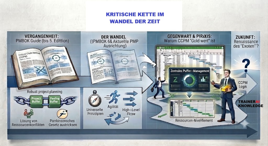 Kritische Kette im Zeitablauf seit dem PMBOK GUIDE 5.0