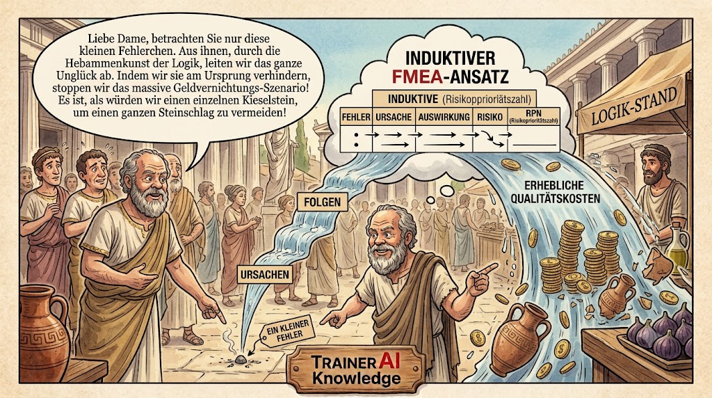 Der induktive Ansatz der FMEA: Vom unscheinbaren Einzelfehler zur Vermeidung gewaltiger Qualitätskosten und kaskadierender Risiken.
